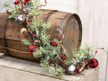Buffalo Gingham Country Holiday Garland, 4ft - The Fox Decor